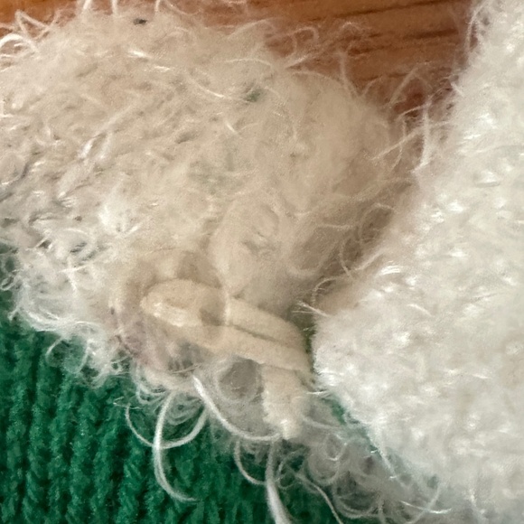 Holiday Elf Dress Sweater Dress Girls Green White Size Medium - Picture 10 of 14